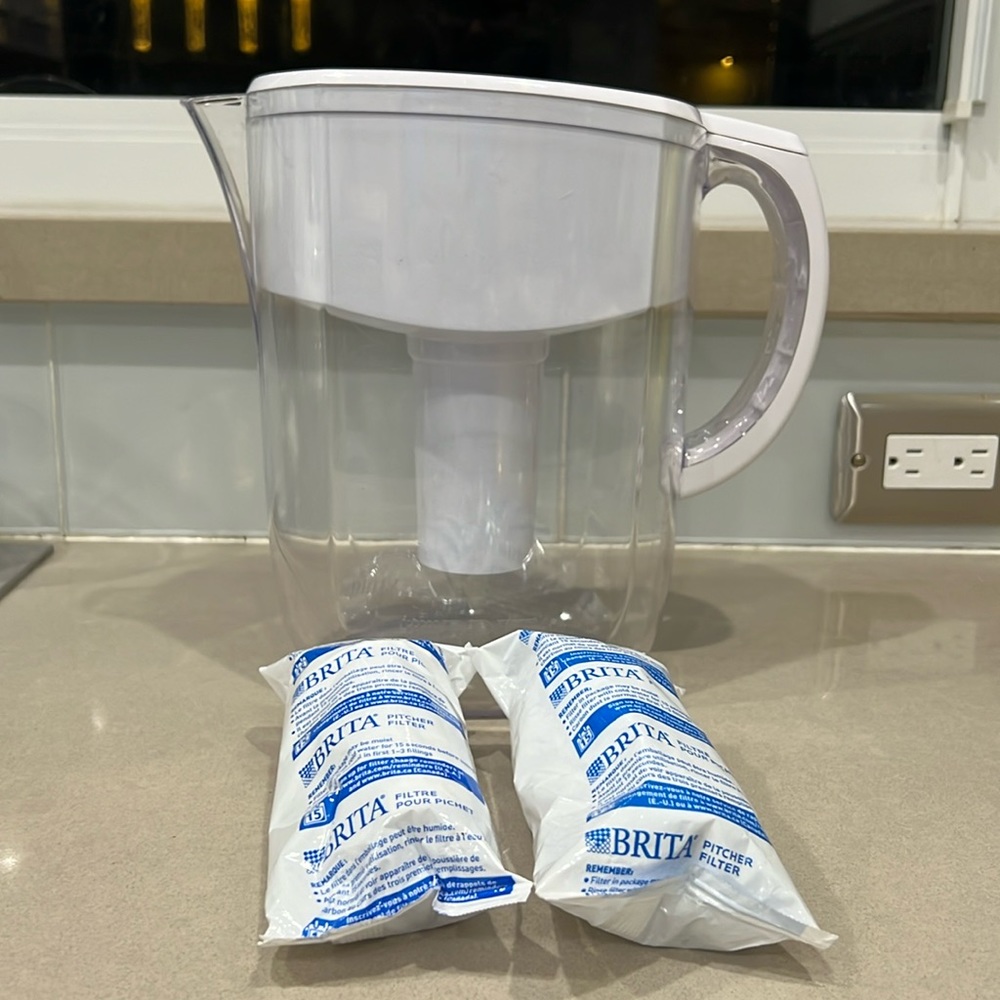 Brita Water Filtration Pitcher with 2 filters